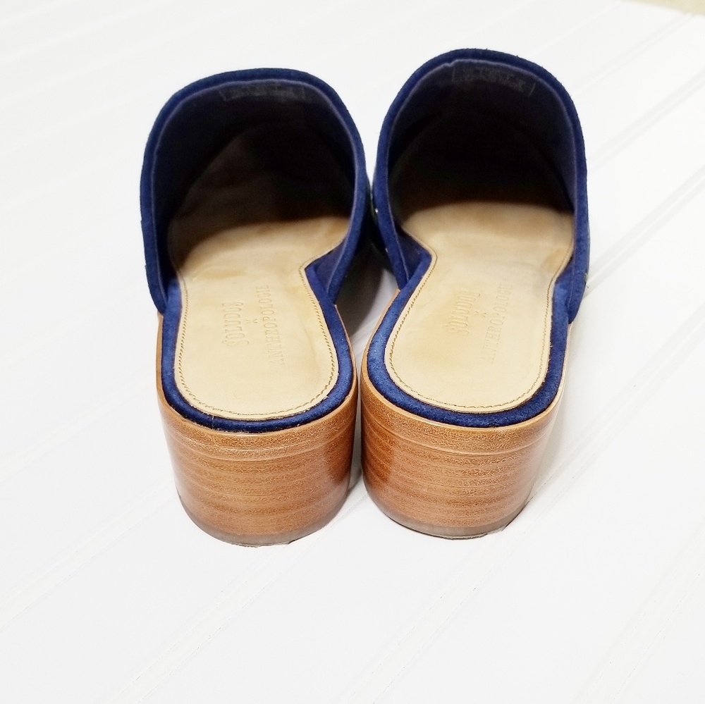 Soludos x Anthropologie Jardin Embroidered Suede Leather Mules 10 - Picture 4 of 8